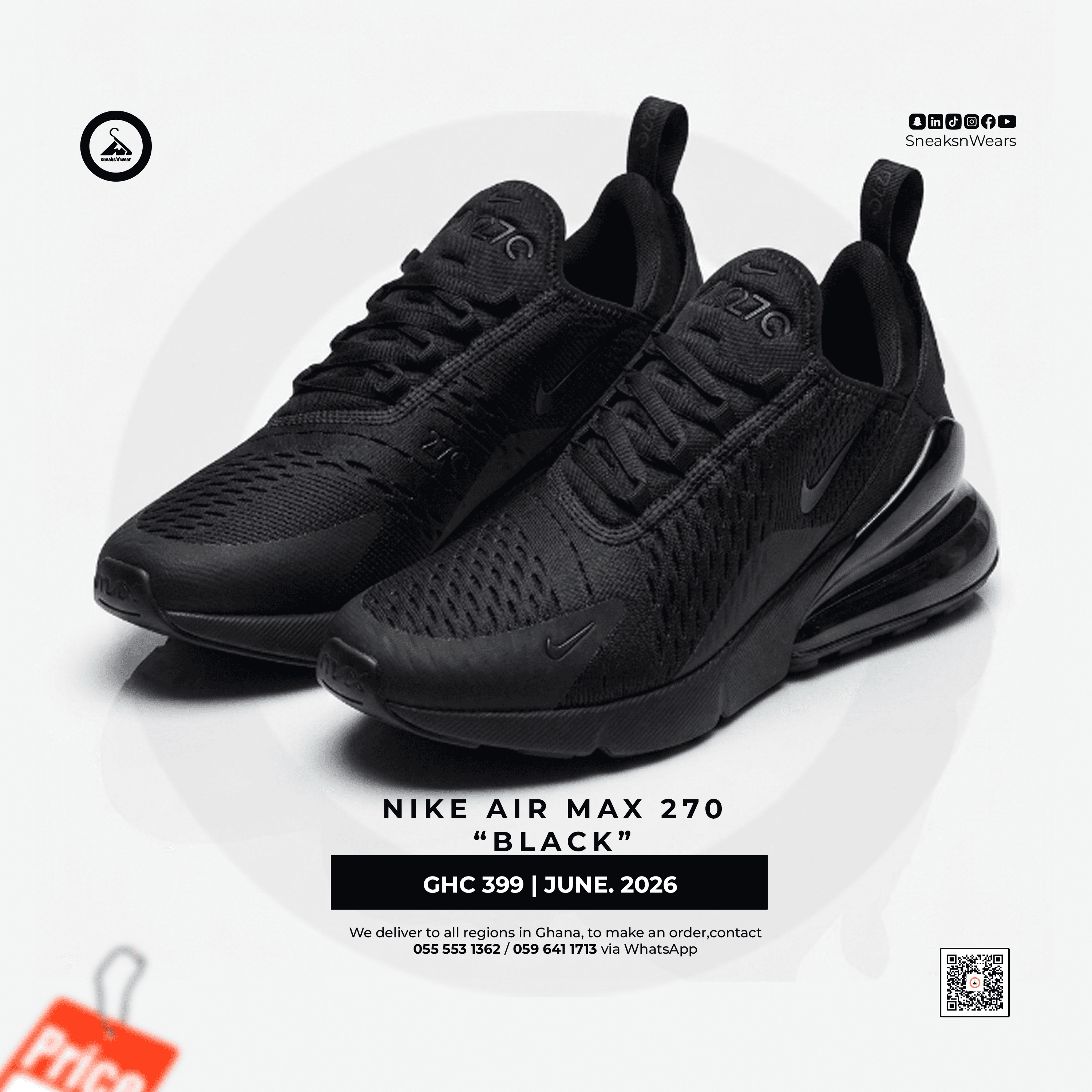 Nike Airmax 270(All Black)